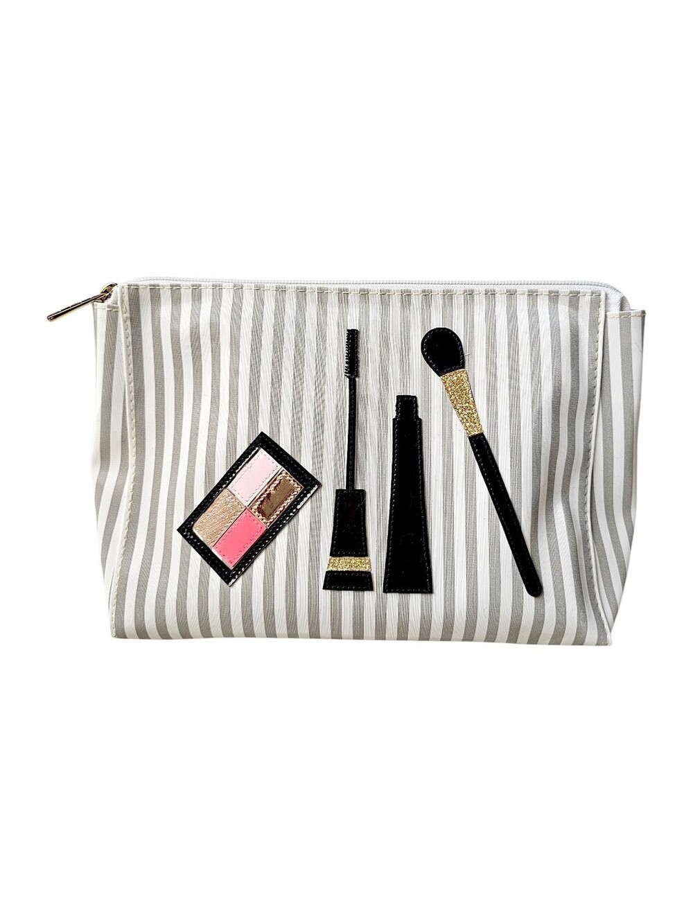 LOLO Cosmetic Bag with Makeup Appliqué - Large Capacity